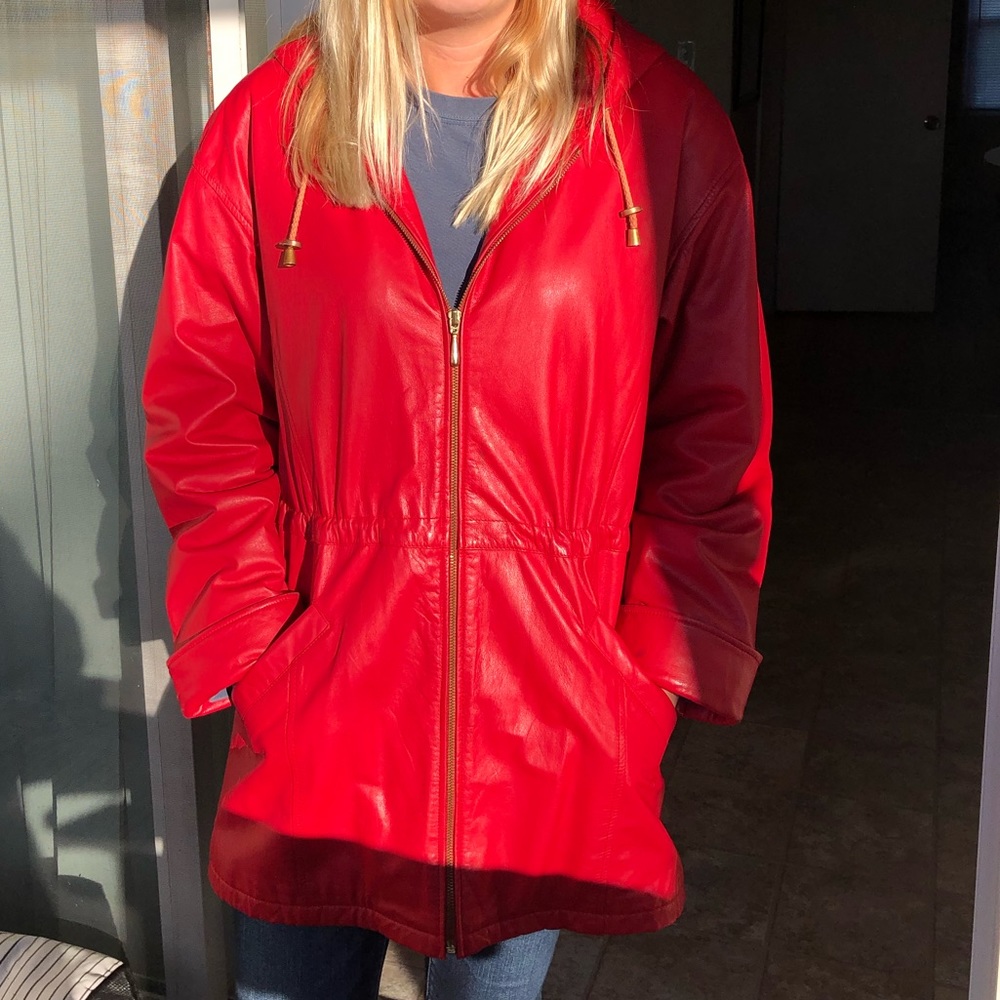Jacqueline Ferrar genuine leather coat